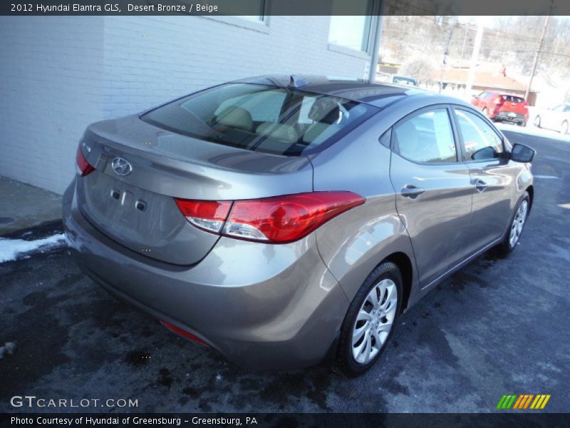 Desert Bronze / Beige 2012 Hyundai Elantra GLS
