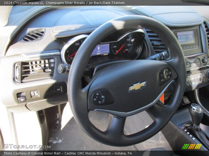 Champagne Silver Metallic / Jet Black/Dark Titanium 2014 Chevrolet Impala LS