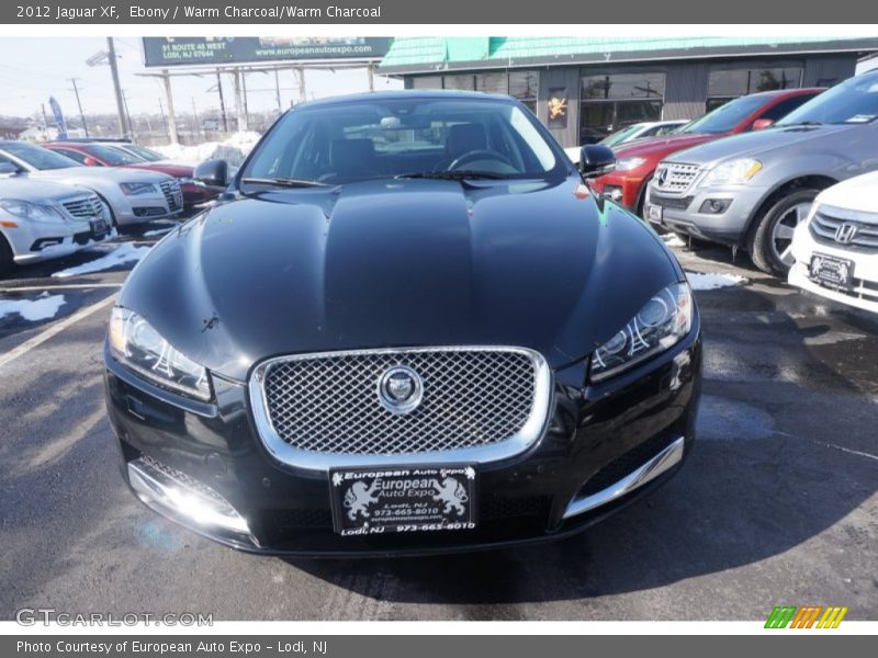 Ebony / Warm Charcoal/Warm Charcoal 2012 Jaguar XF