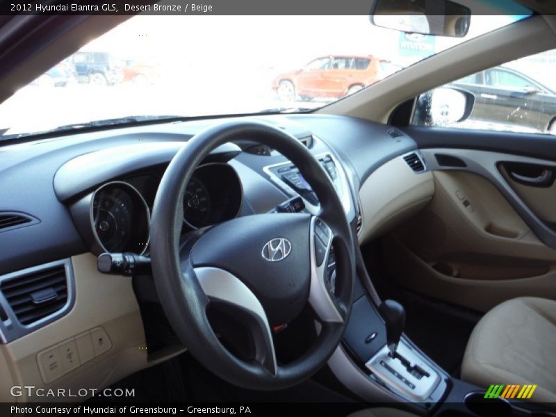 Desert Bronze / Beige 2012 Hyundai Elantra GLS