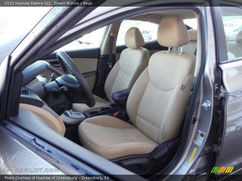 Desert Bronze / Beige 2012 Hyundai Elantra GLS