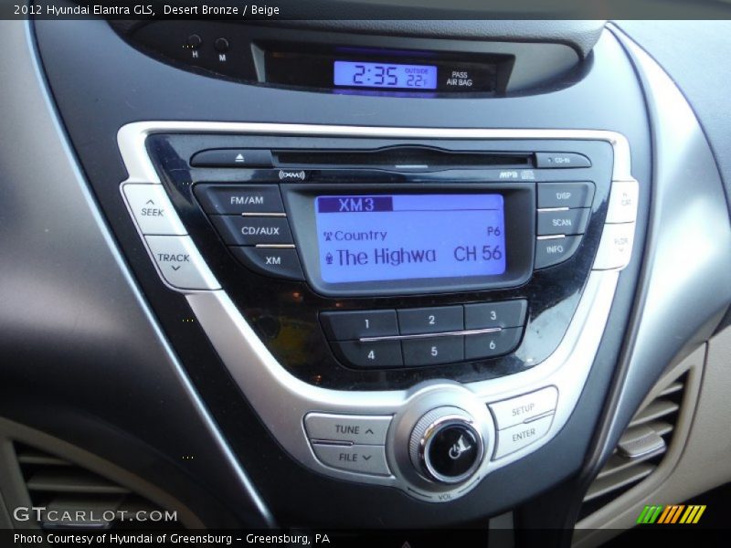 Desert Bronze / Beige 2012 Hyundai Elantra GLS