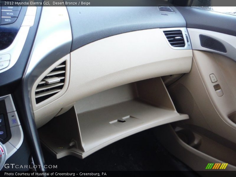 Desert Bronze / Beige 2012 Hyundai Elantra GLS
