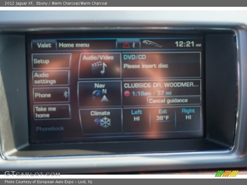 Ebony / Warm Charcoal/Warm Charcoal 2012 Jaguar XF