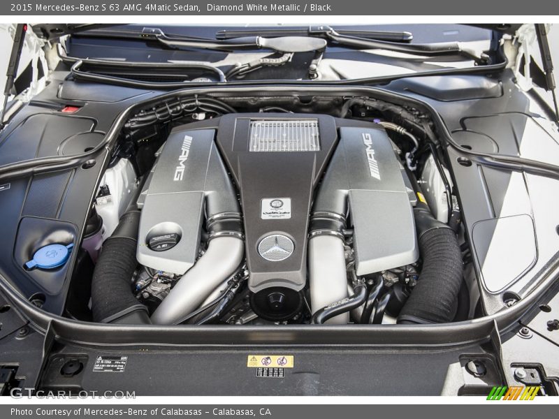 Diamond White Metallic / Black 2015 Mercedes-Benz S 63 AMG 4Matic Sedan