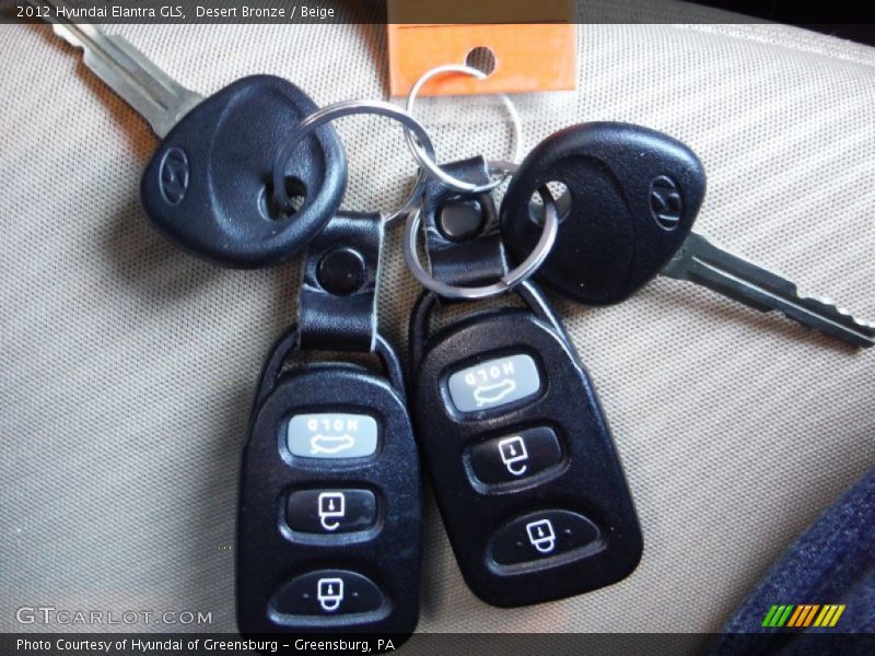 Desert Bronze / Beige 2012 Hyundai Elantra GLS