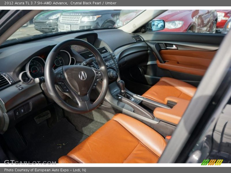 Crystal Black Pearl / Umber 2012 Acura TL 3.7 SH-AWD Advance