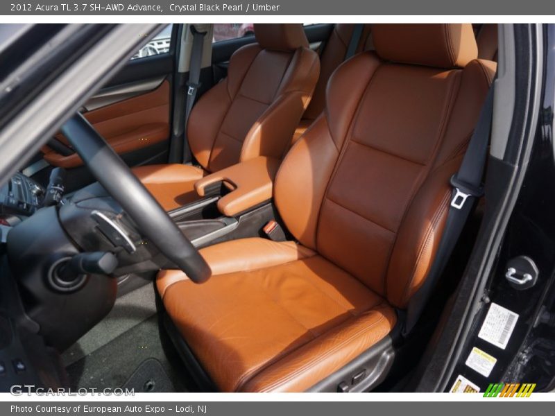 Crystal Black Pearl / Umber 2012 Acura TL 3.7 SH-AWD Advance