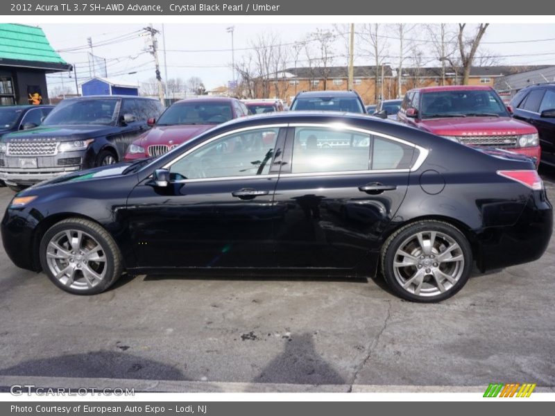 Crystal Black Pearl / Umber 2012 Acura TL 3.7 SH-AWD Advance