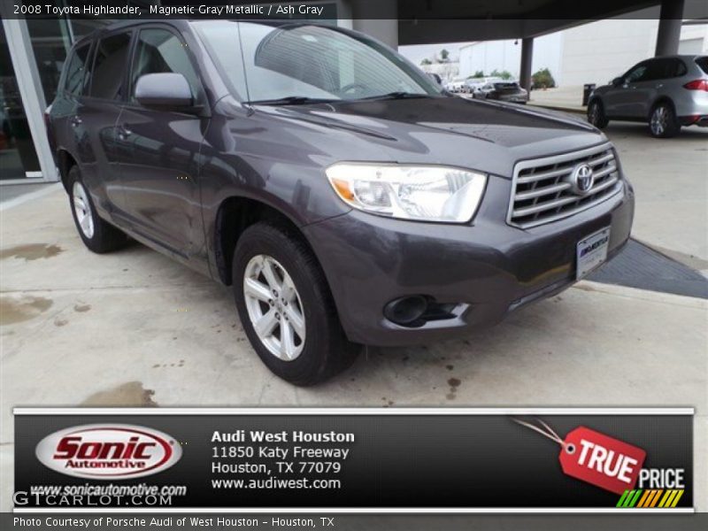 Magnetic Gray Metallic / Ash Gray 2008 Toyota Highlander