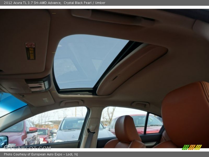 Crystal Black Pearl / Umber 2012 Acura TL 3.7 SH-AWD Advance