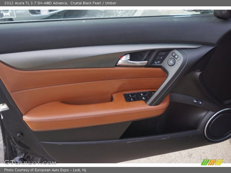 Crystal Black Pearl / Umber 2012 Acura TL 3.7 SH-AWD Advance