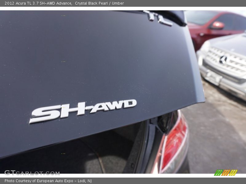 Crystal Black Pearl / Umber 2012 Acura TL 3.7 SH-AWD Advance