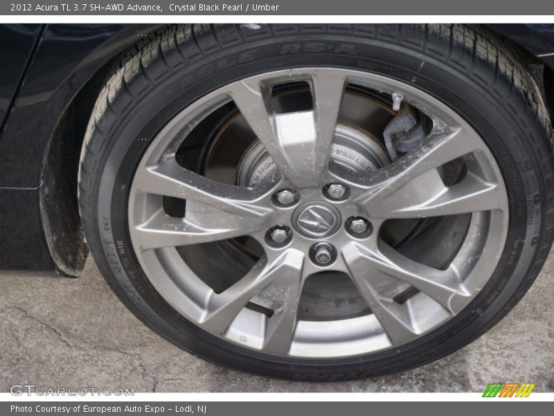 Crystal Black Pearl / Umber 2012 Acura TL 3.7 SH-AWD Advance