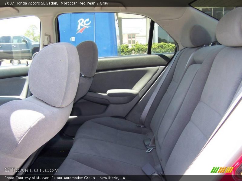 Moroccan Red Pearl / Gray 2007 Honda Accord SE Sedan