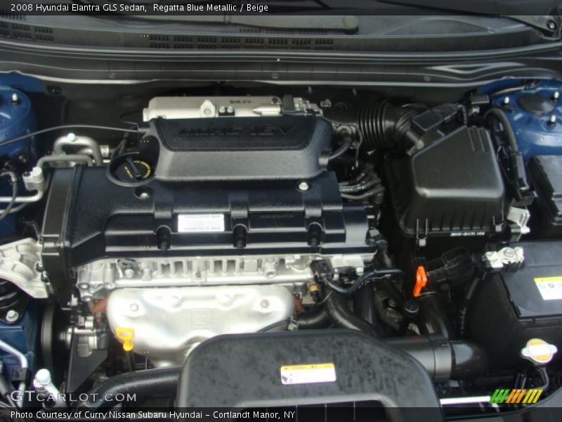 Regatta Blue Metallic / Beige 2008 Hyundai Elantra GLS Sedan