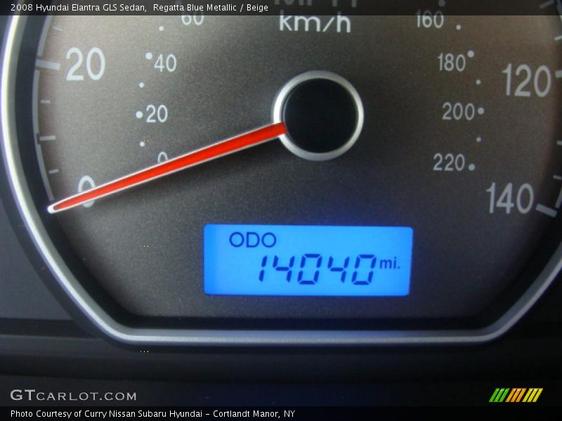 Regatta Blue Metallic / Beige 2008 Hyundai Elantra GLS Sedan