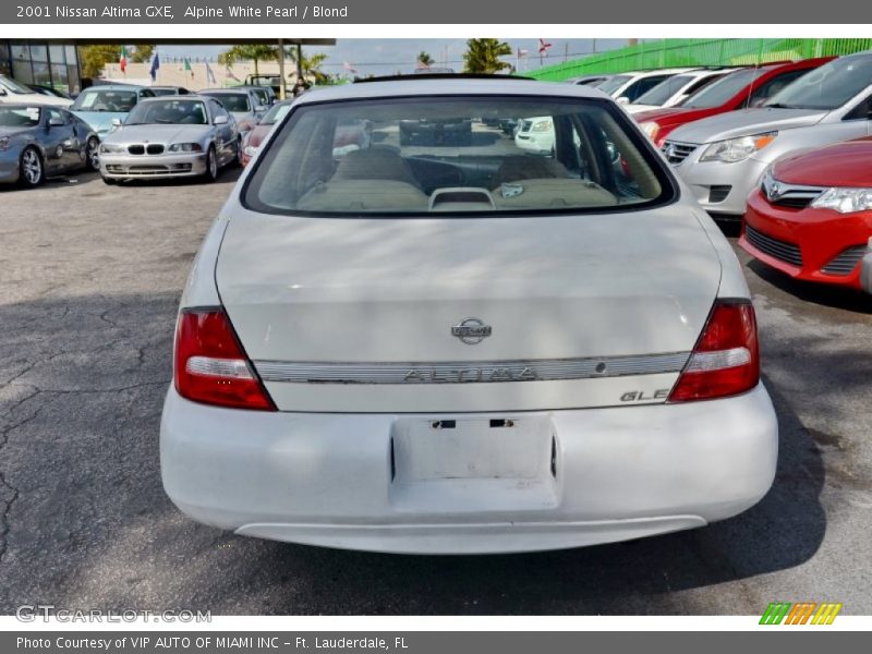 Alpine White Pearl / Blond 2001 Nissan Altima GXE