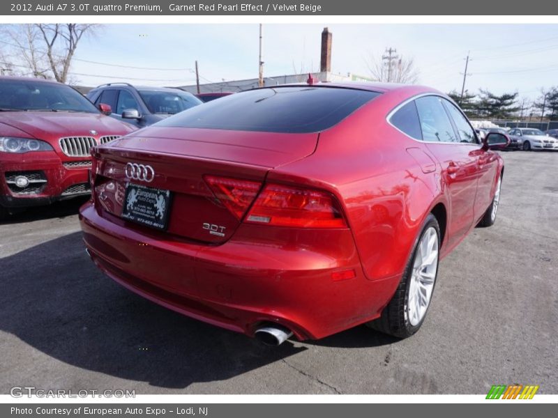 Garnet Red Pearl Effect / Velvet Beige 2012 Audi A7 3.0T quattro Premium