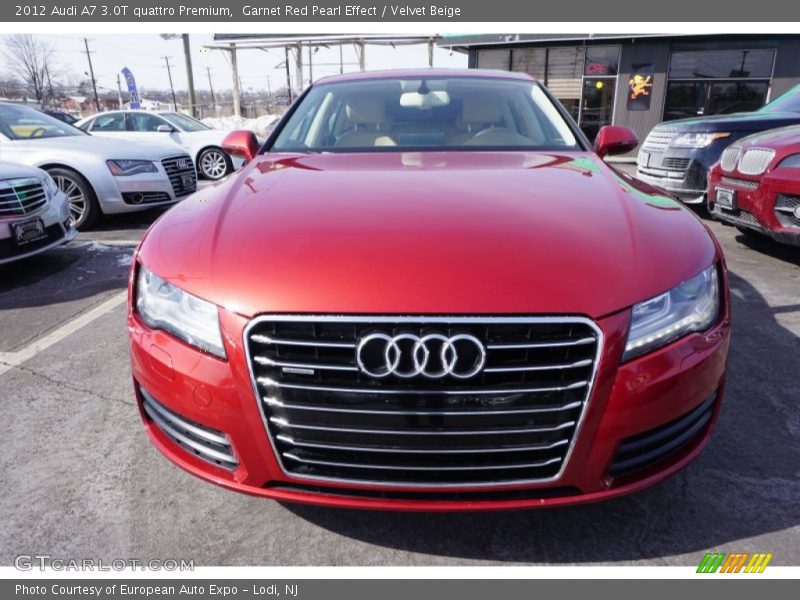 Garnet Red Pearl Effect / Velvet Beige 2012 Audi A7 3.0T quattro Premium