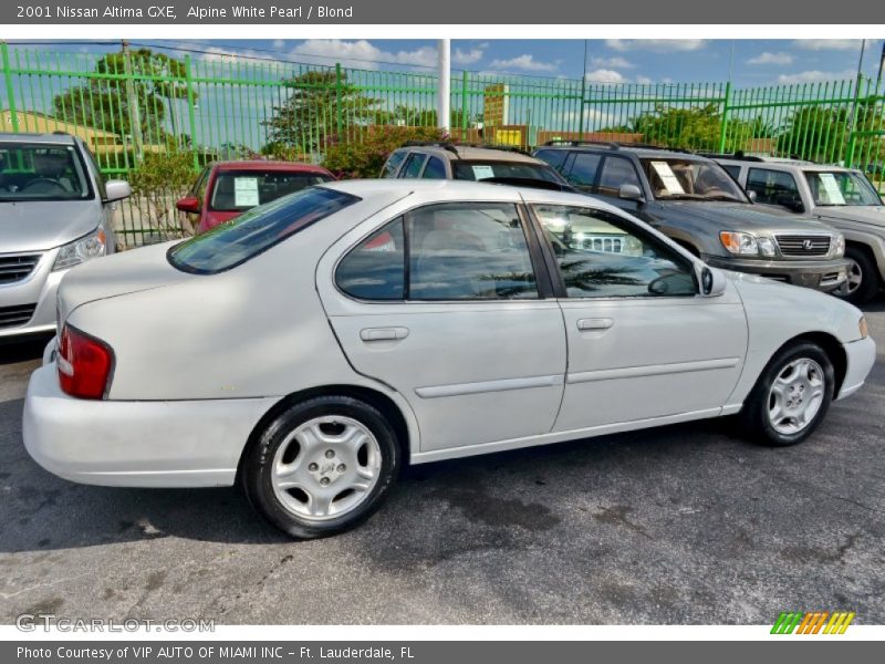 Alpine White Pearl / Blond 2001 Nissan Altima GXE