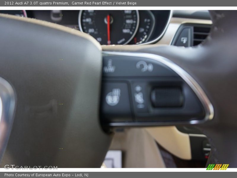 Garnet Red Pearl Effect / Velvet Beige 2012 Audi A7 3.0T quattro Premium