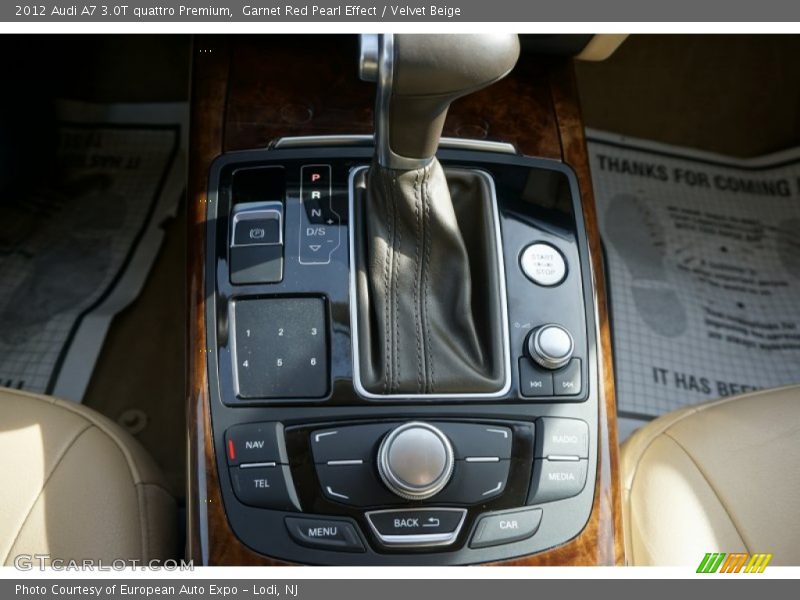 Garnet Red Pearl Effect / Velvet Beige 2012 Audi A7 3.0T quattro Premium