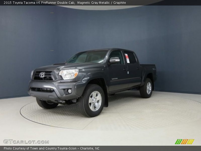 Magnetic Gray Metallic / Graphite 2015 Toyota Tacoma V6 PreRunner Double Cab