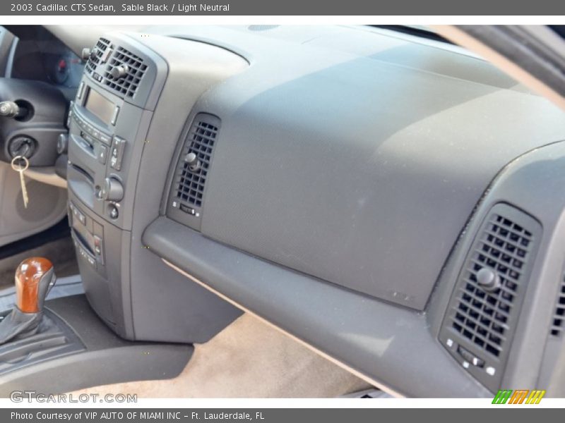 Sable Black / Light Neutral 2003 Cadillac CTS Sedan