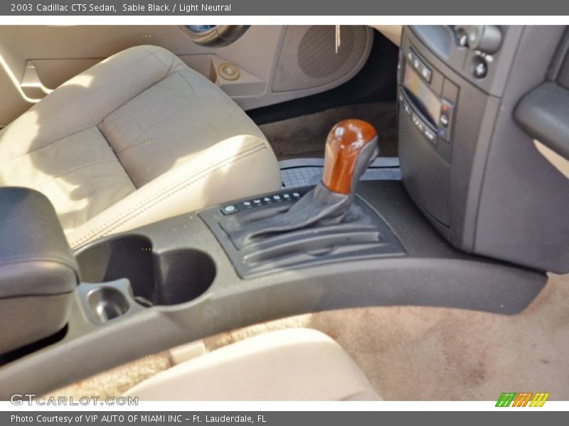 Sable Black / Light Neutral 2003 Cadillac CTS Sedan