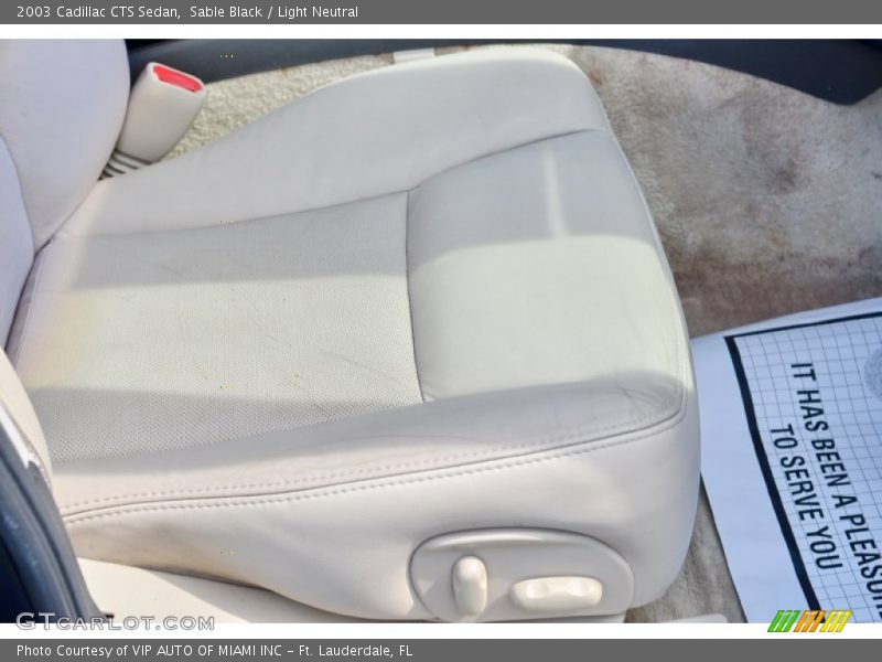 Sable Black / Light Neutral 2003 Cadillac CTS Sedan