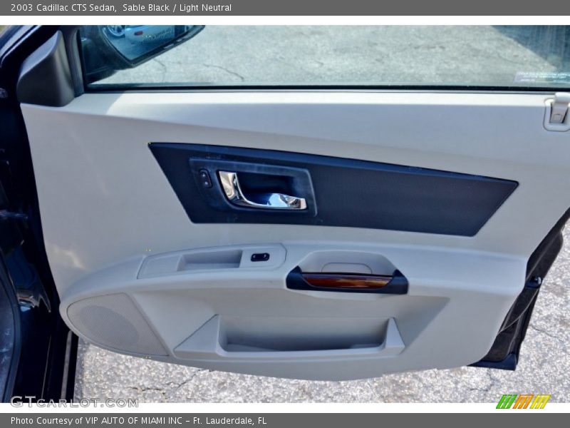 Sable Black / Light Neutral 2003 Cadillac CTS Sedan