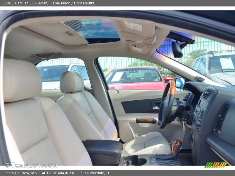 Sable Black / Light Neutral 2003 Cadillac CTS Sedan