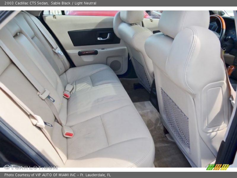 Sable Black / Light Neutral 2003 Cadillac CTS Sedan