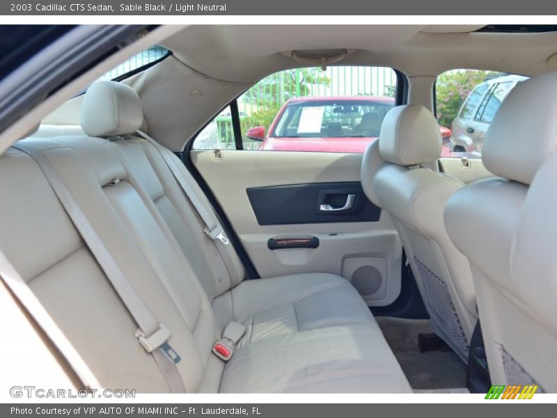 Sable Black / Light Neutral 2003 Cadillac CTS Sedan