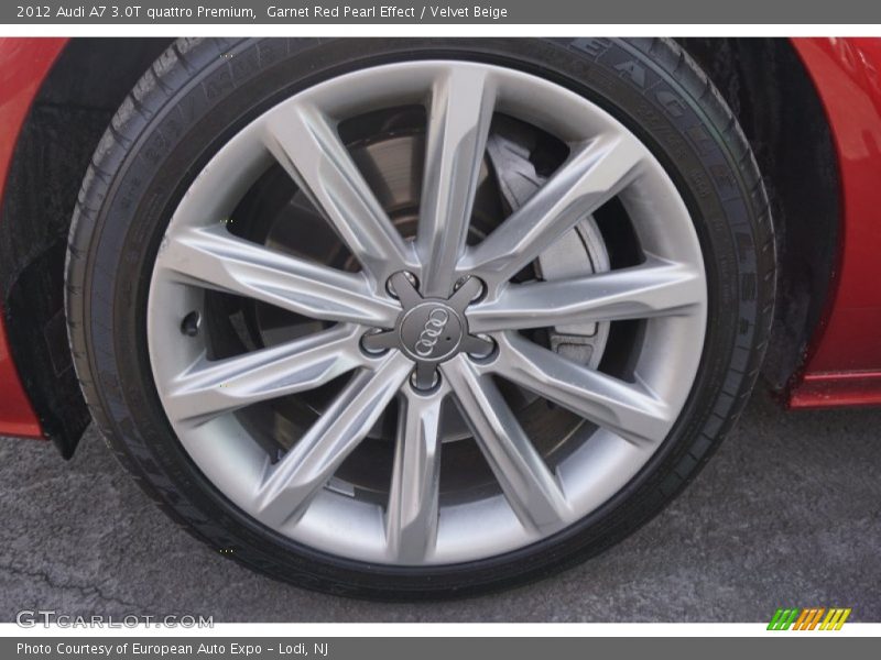 Garnet Red Pearl Effect / Velvet Beige 2012 Audi A7 3.0T quattro Premium