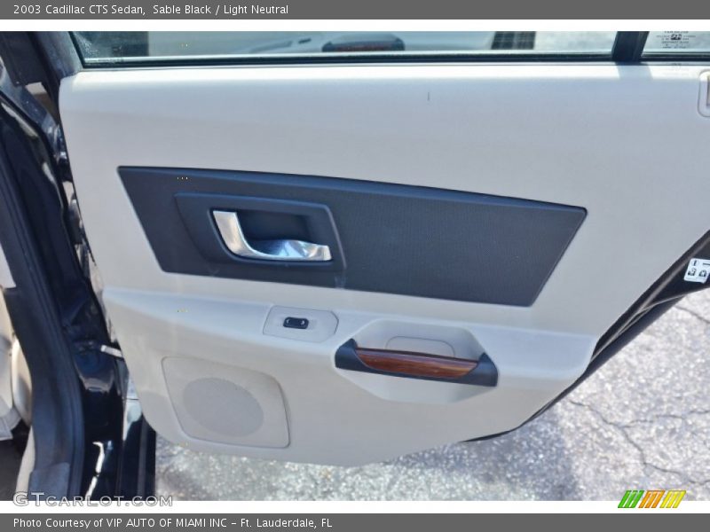 Sable Black / Light Neutral 2003 Cadillac CTS Sedan