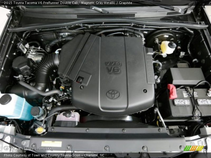Magnetic Gray Metallic / Graphite 2015 Toyota Tacoma V6 PreRunner Double Cab