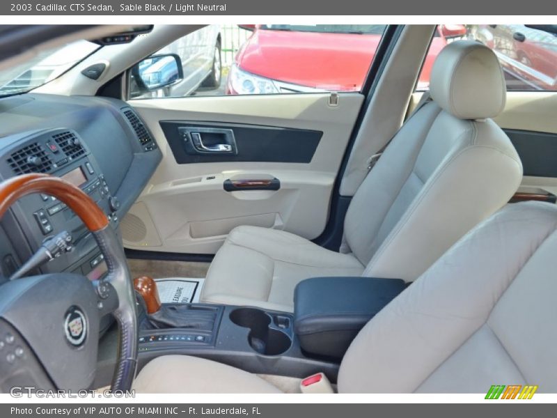 Sable Black / Light Neutral 2003 Cadillac CTS Sedan