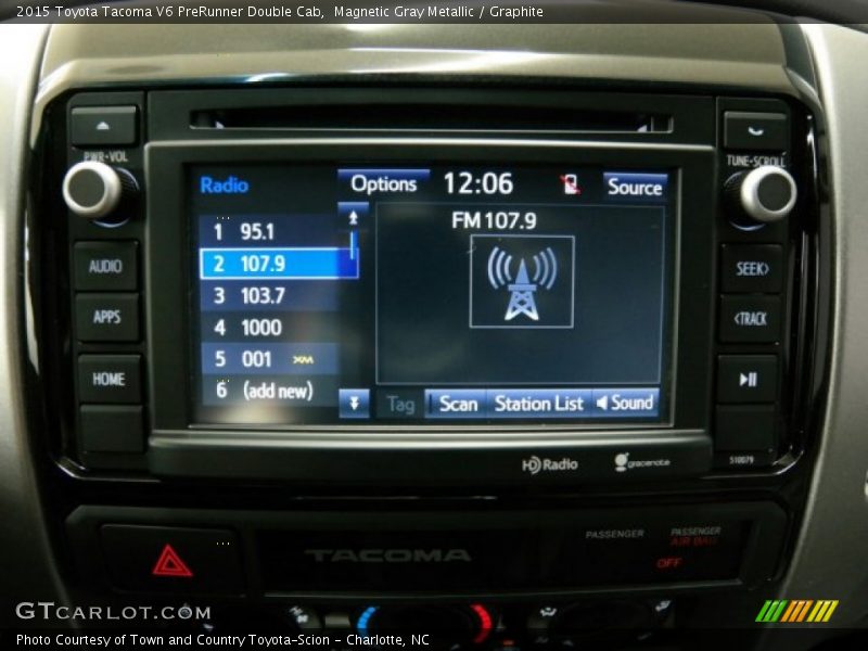 Magnetic Gray Metallic / Graphite 2015 Toyota Tacoma V6 PreRunner Double Cab