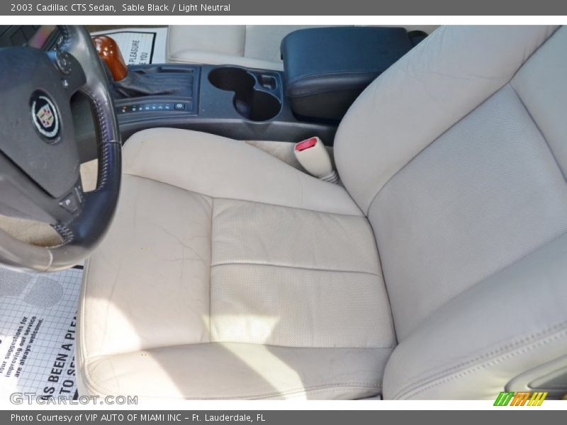 Sable Black / Light Neutral 2003 Cadillac CTS Sedan