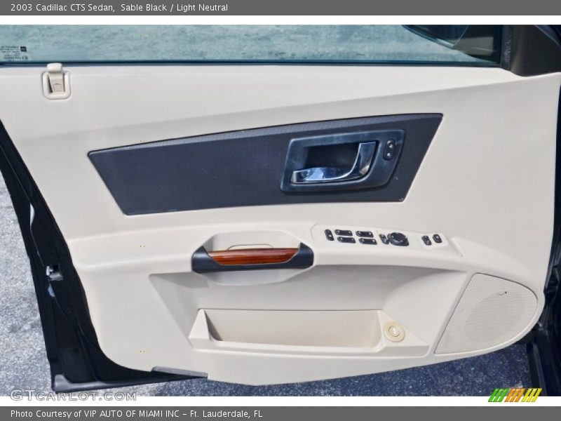 Sable Black / Light Neutral 2003 Cadillac CTS Sedan