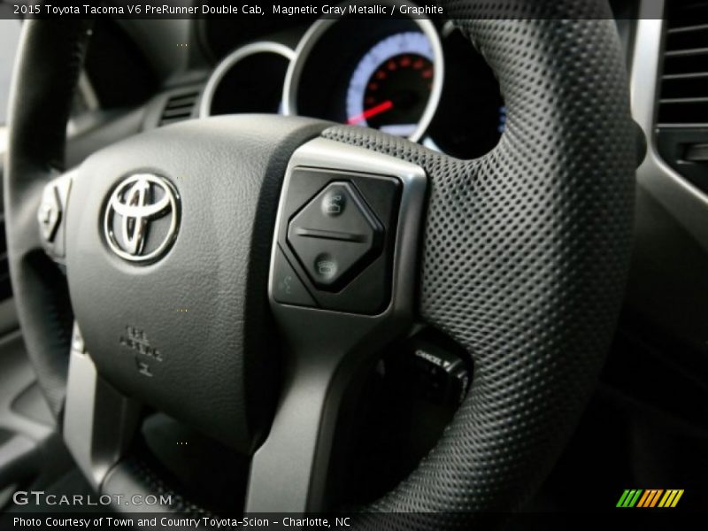 Magnetic Gray Metallic / Graphite 2015 Toyota Tacoma V6 PreRunner Double Cab