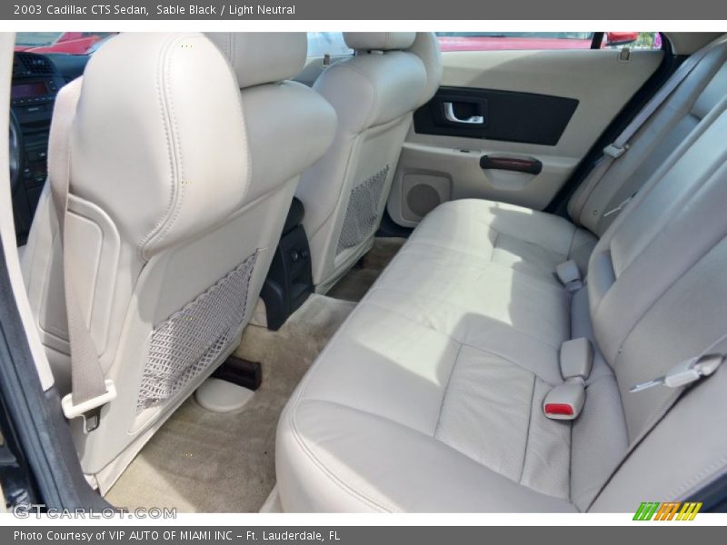 Sable Black / Light Neutral 2003 Cadillac CTS Sedan