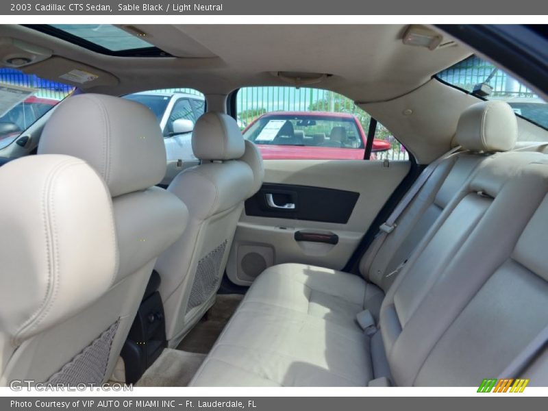 Sable Black / Light Neutral 2003 Cadillac CTS Sedan