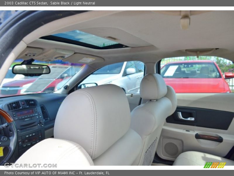 Sable Black / Light Neutral 2003 Cadillac CTS Sedan