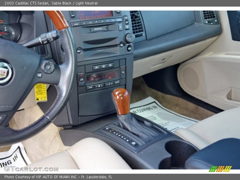 Sable Black / Light Neutral 2003 Cadillac CTS Sedan