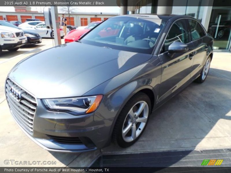 Monsoon Gray Metallic / Black 2015 Audi A3 1.8 Premium