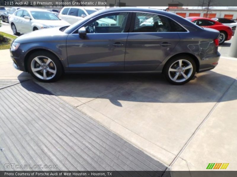 Monsoon Gray Metallic / Black 2015 Audi A3 1.8 Premium