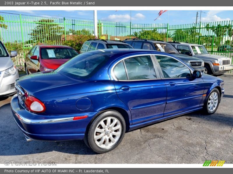 Pacific Blue Metallic / Sand 2003 Jaguar X-Type 2.5